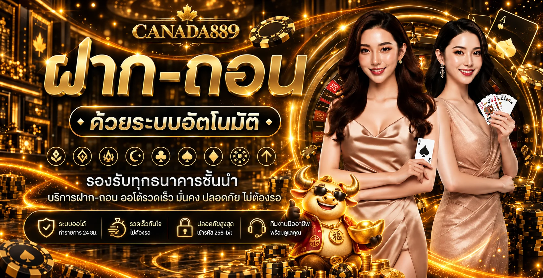 ระบบฝากถอนอัตโนมัติบน CANADA889